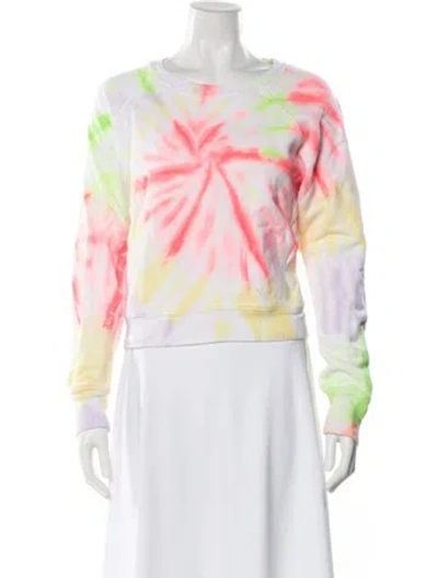 Pre-owned Re/done X Hanes Tie-dye Print Crew Neck Sweatshirt In Pink