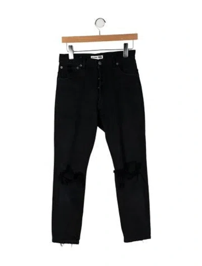 Pre-owned Re/done X Levi's High-rise Skinny Leg Jeans In Black