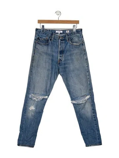 Pre-owned Re/done X Levi's High-rise Skinny Leg Jeans In Blue