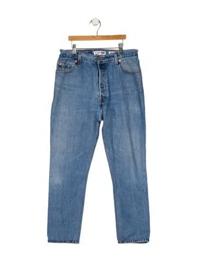 Pre-owned Re/done X Levi's High-rise Skinny Leg Jeans In Blue