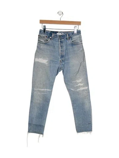 Pre-owned Re/done X Levi's High-rise Skinny Leg Jeans In Blue