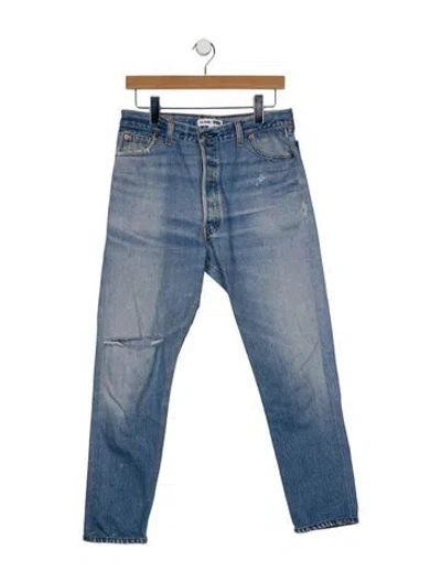 Pre-owned Re/done X Levi's High-rise Skinny Leg Jeans In Blue