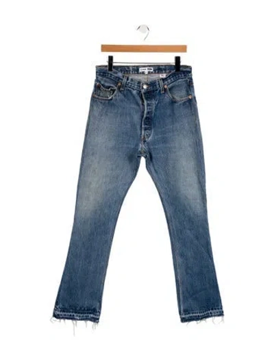 Pre-owned Re/done X Levi's High-rise Straight Leg Jeans In Blue