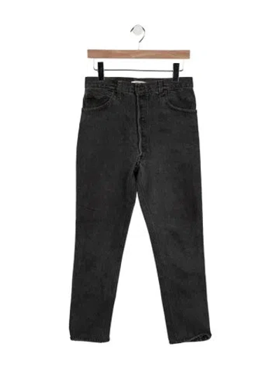 Pre-owned Re/done X Levi's High-rise Straight Leg Jeans In Gray