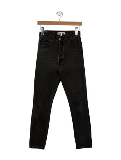Pre-owned Re/done X Levi's High-rise Wide Leg Jeans In Black