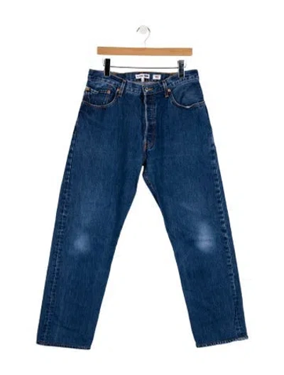 Pre-owned Re/done X Levi's High-rise Wide Leg Jeans In Blue