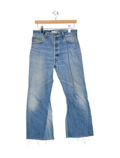 Pre-owned Re/done X Levi's High-rise Wide Leg Jeans In Blue