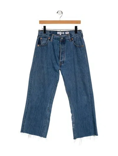 Pre-owned Re/done X Levi's High-rise Wide Leg Jeans In Blue