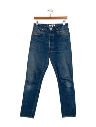 Pre-owned Re/done X Levi's High-rise Wide Leg Jeans In Blue