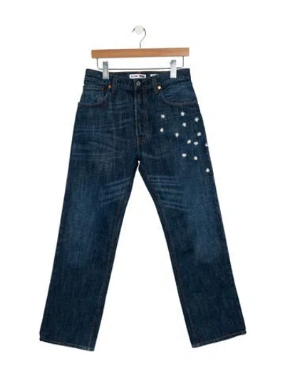 Pre-owned Re/done X Levi's High-rise Wide Leg Jeans W/ Tags In Blue