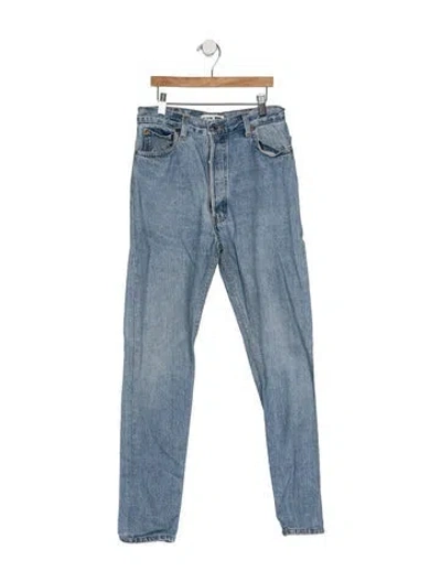 Pre-owned Re/done X Levi's Mid-rise Skinny Leg Jeans In Blue