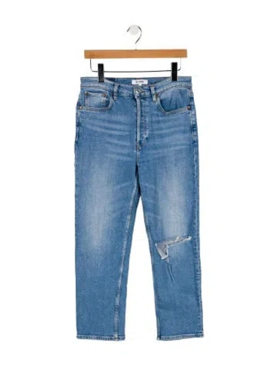 Pre-owned Re/done X Levi's Mid-rise Straight Leg Jeans In Blue