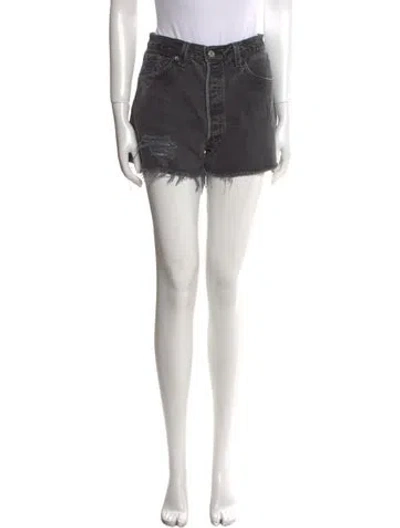 Pre-owned Re/done X Levi's Mini Shorts In Black