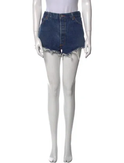 Pre-owned Re/done X Levi's Mini Shorts In Blue