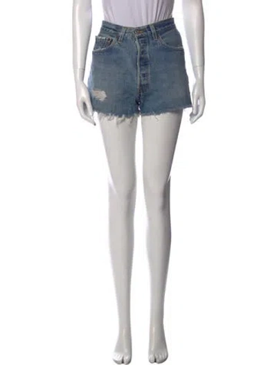 Pre-owned Re/done X Levi's Mini Shorts In Blue