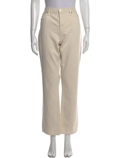 Pre-owned Re/done X Pam Straight Leg Pants W/ Tags In Neutral