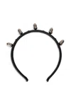 Redv Acorn-stud Headband In Black