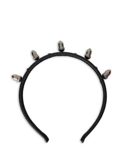 Redv Acorn-stud Headband In Black
