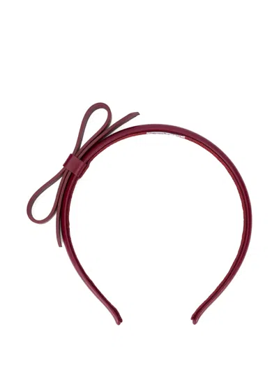 Redv Bow Headband In Red