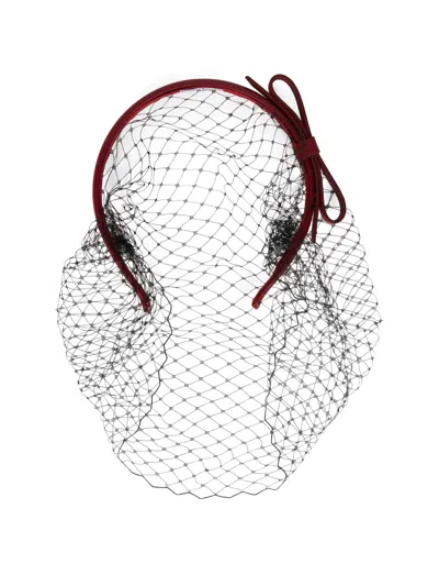 Redv Bow Net Hairband In Gold