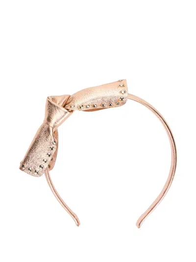Redv Bow Studded Headband In Neutral
