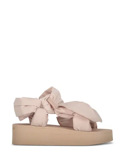 Redv Bow-detail Flatform Sandals In Pink