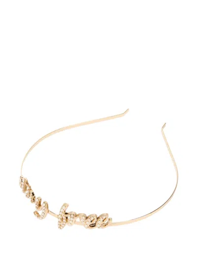 Redv Embellished Headband In Gold