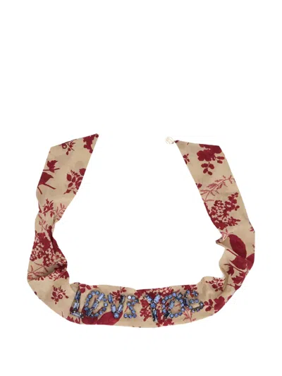 Redv Floral Embellished Necklace In Multi