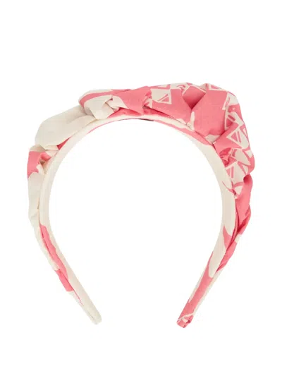 Redv Gathered-printed Hairband In Pink