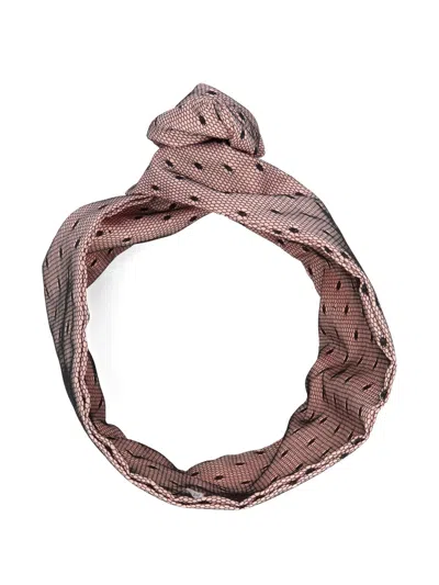 Redv Knotted Polka-dot Headband In Pink