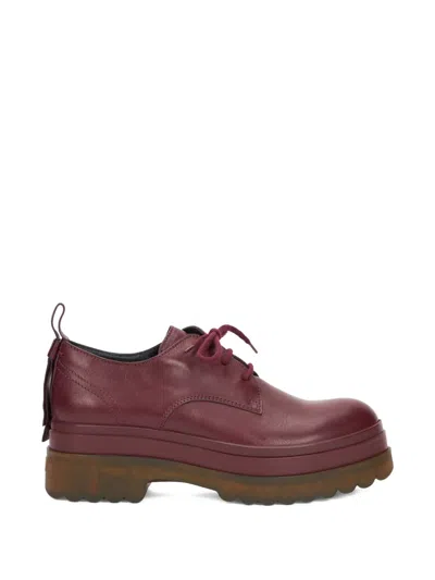 Redv Lace-up Derby Shoes In Burgundy