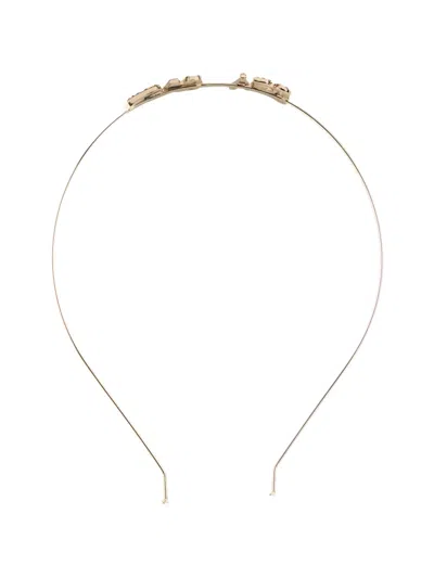 Redv Lettering Headband In Gold