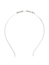 Redv Lettering Headband In Silver