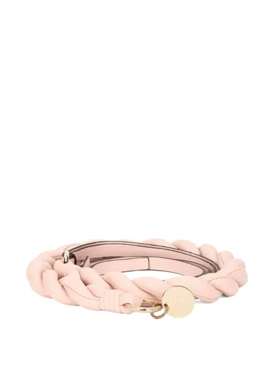 Redv Logo-plaque Belt In Neutral