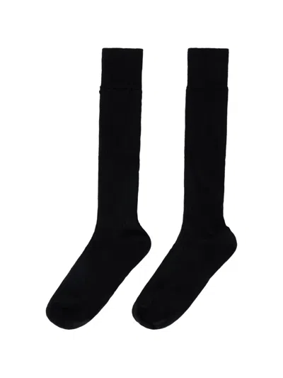 Redv Ribbed Socks In Black
