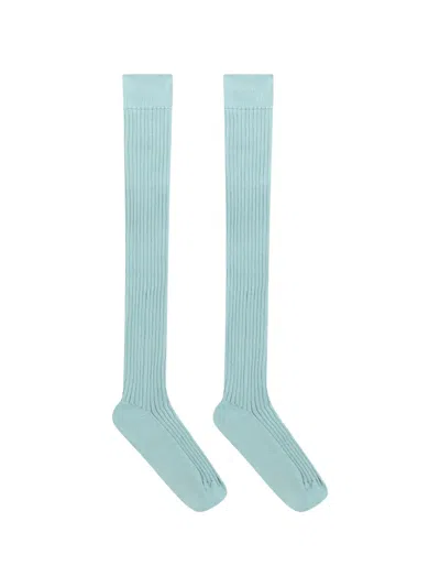 Redv Ribbed Socks In Blue
