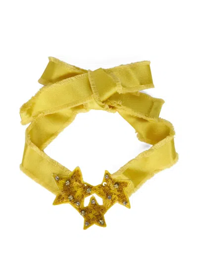 Redv Star Embellished Necklace In Yellow
