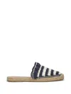 Redv Striped Ruffled Espadrilles In Multi