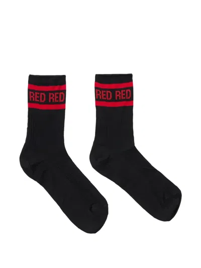 Redv Striped Socks In Black