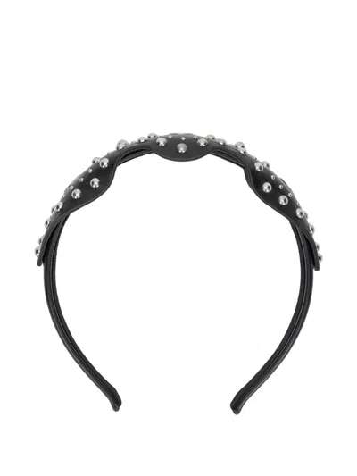 Redv Studded Headband In Black