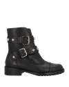 Redv Red(v) Woman Ankle Boots Black Size 7 Leather In Black