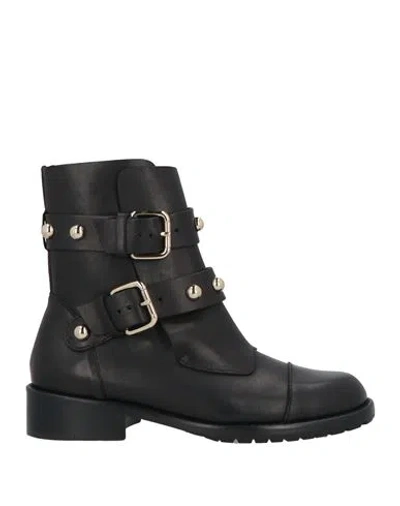 Redv Red(v) Woman Ankle Boots Black Size 7 Leather