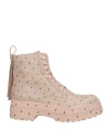 Redv Red(v) Woman Ankle Boots Blush Size 6 Leather In Pink