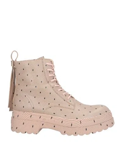 Redv Red(v) Woman Ankle Boots Blush Size 6 Leather In Pink