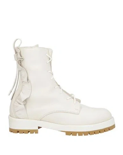 Redv Red(v) Woman Ankle Boots Off White Size 6 Leather