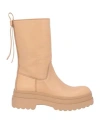Redv Red(v) Woman Ankle Boots Sand Size 7 Soft Leather In Beige