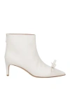 Redv Red(v) Woman Ankle Boots White Size 10 Leather