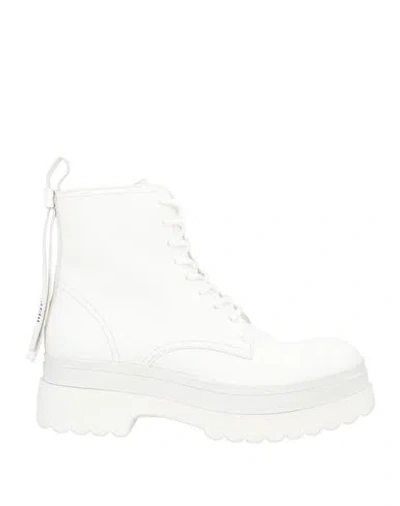 Redv Red(v) Woman Ankle Boots White Size 5 Soft Leather