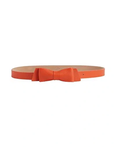 Redv Red(v) Woman Belt Rust Size 32 Leather