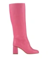 Redv Red(v) Woman Boot Fuchsia Size 8 Leather In Pink